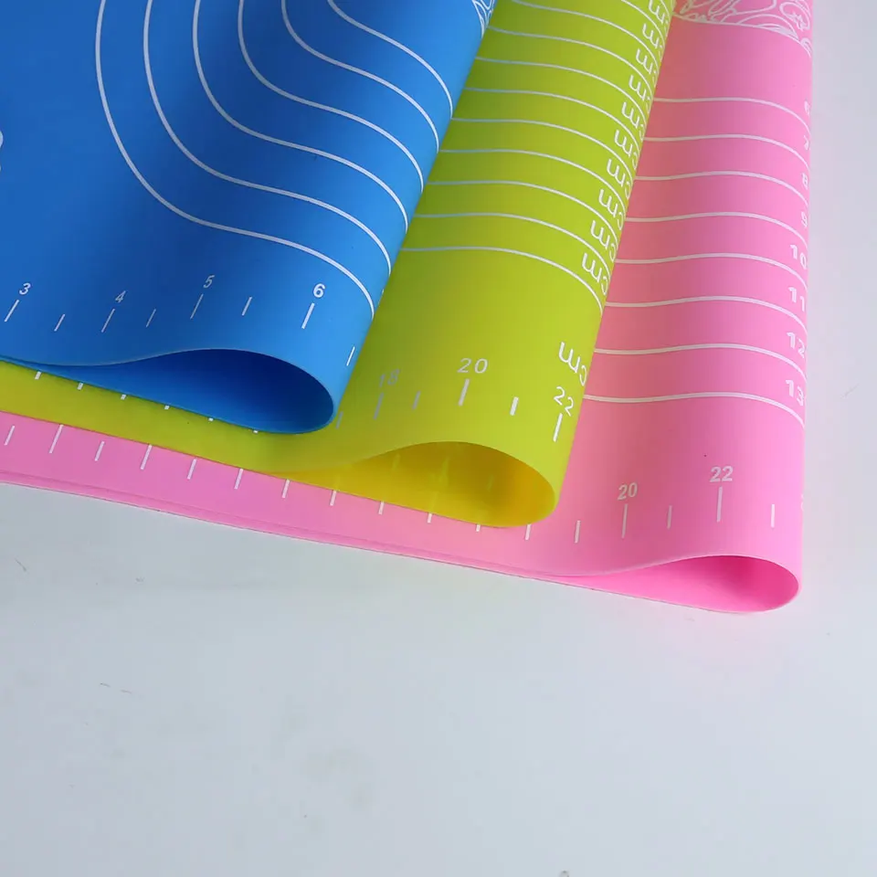 Антипригарная силиконовая доска для раскатки теста нескользящая термостойкая с