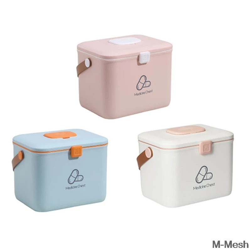 

Home Care Medicine Cabinet Plastic Storage Boxes Rectangle Storage Portable And Fashion Color Storage Boxes & Bins