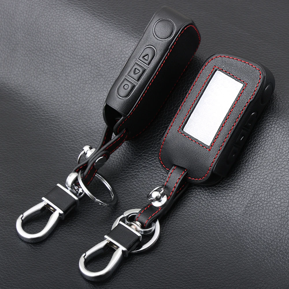 Кожаный чехол для брелока A93 Starline A63|leather case for starline|case starlinestarline a93 |