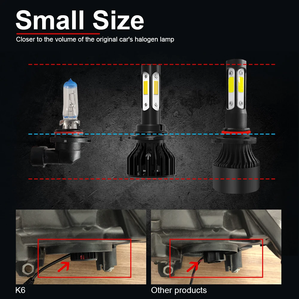 H7 светодиодный Canbus luces para auto H4 S H1 HB3 HB4 H8 H3 9005 уличный головной светильник 6000K Suv