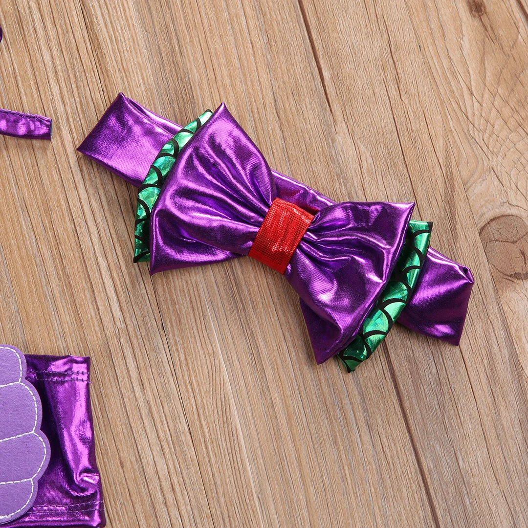 Комплект детской одежды из 3 предметов одежда для малышей с рисунком Русалочки