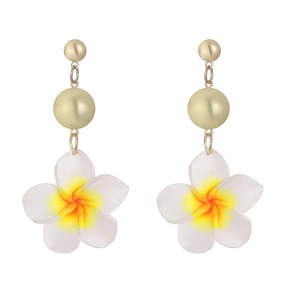 YULUCH этнические африканские индийские пластиковые цветочные серьги гвоздики