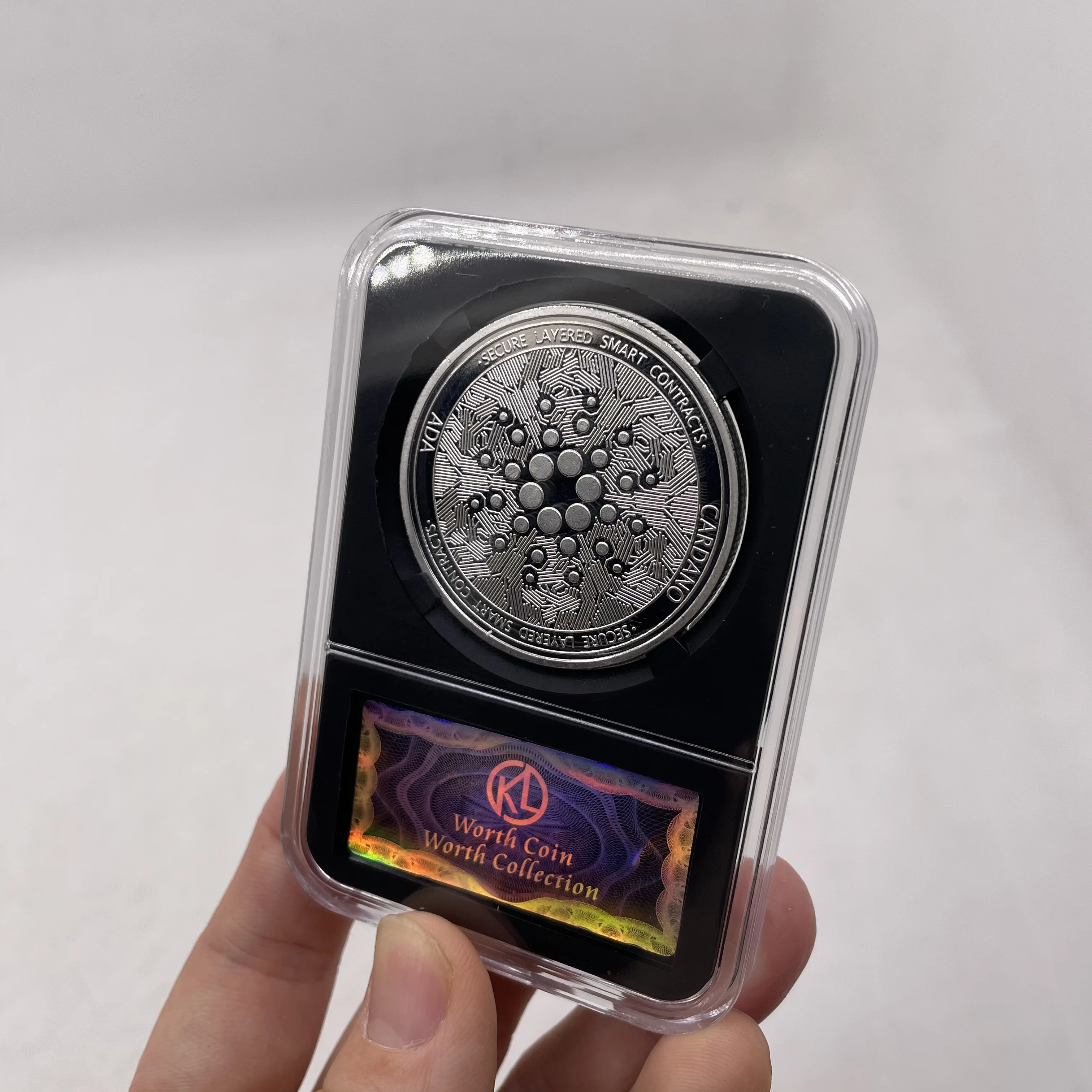 Dogecoin/Биткоин/ETH/Litecoin/Dash/Ripple/даться/EOS металлический серебристый/золотистый Ада