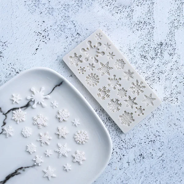 1 шт. DIY помадка силиконовая форма Снежинка Форма границы DIY шоколадные формы украшения для свадебного торта инструмент принадлежности для выпечки J99Store