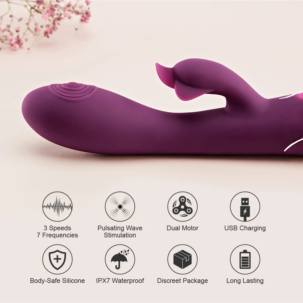 Вибратор для точки G Luvkis Mr.Tic Rabbit Стимуляция клитора вибрирование высасывание