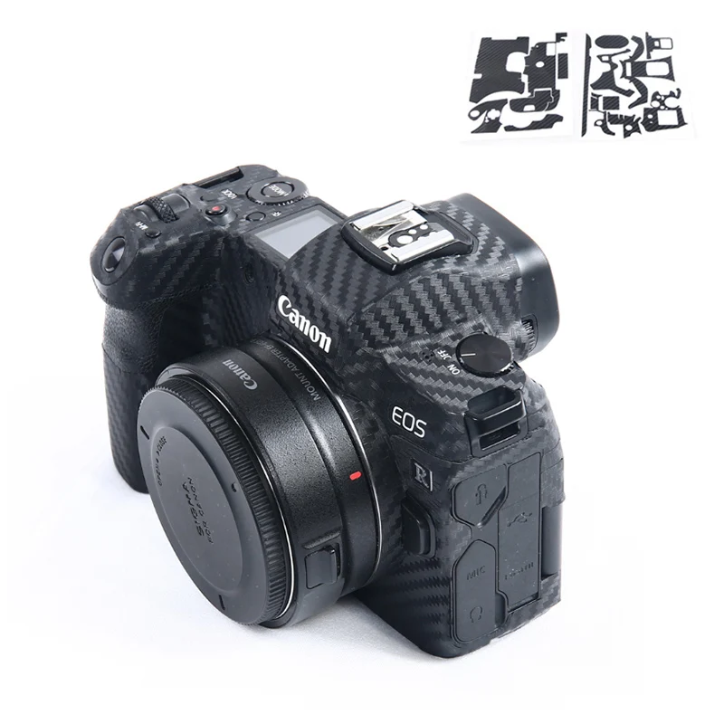 Комплект защитной пленки из углеродного волокна для корпуса камеры Canon EOS R5 R6 RP R M50