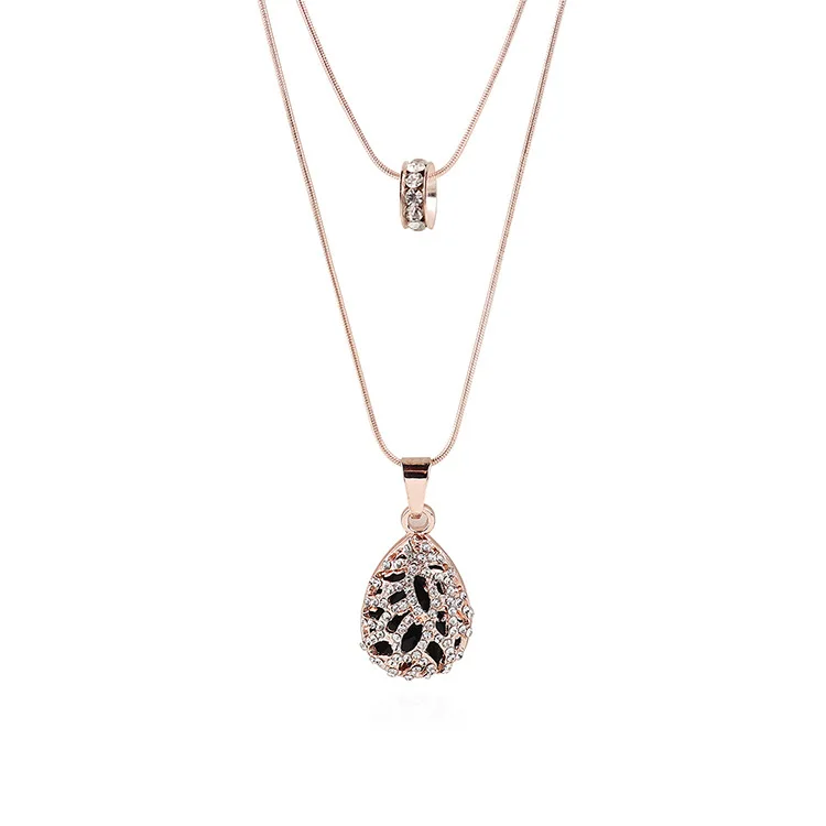 Ожерелье круг Персиковое сердце выдалбливают Дизайн Мода Творческая личность