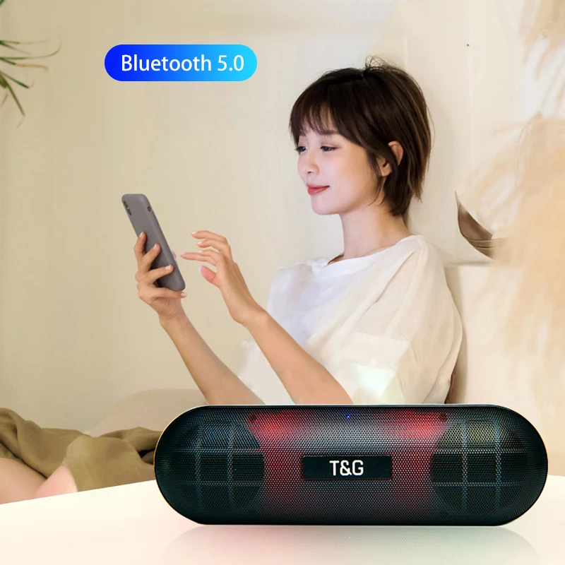 Светодиодный ные Bluetooth динамики водонепроницаемые портативные с сабвуфером для