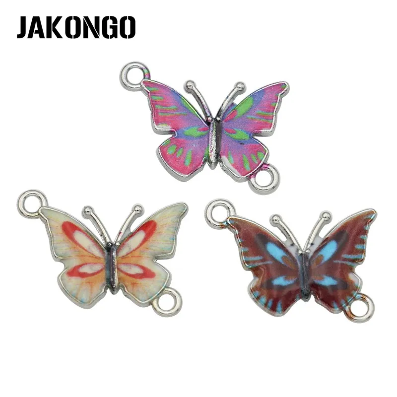 

Разъем в форме бабочки с синей эмалью, для изготовления ювелирных изделий, браслетов, аксессуаров «сделай сам», 25x15 мм, 12 шт.