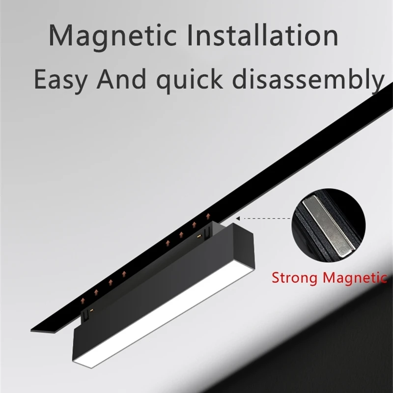 Современные встраиваемые магнитные светильники потолочные лампы с магнитной