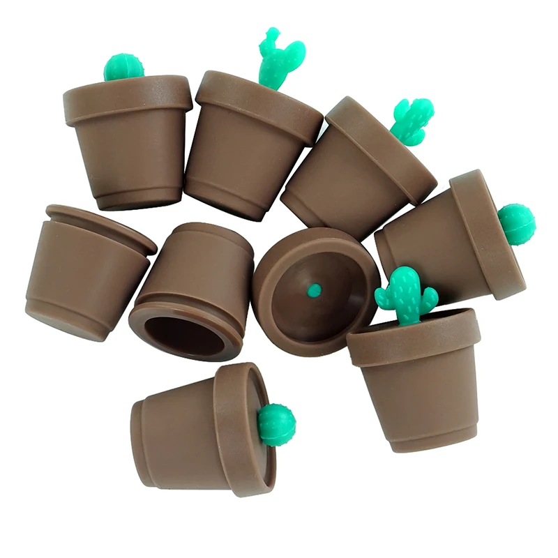 Новинка 5 шт. мл не липкий силиконовый контейнер для таблеток восковая банка