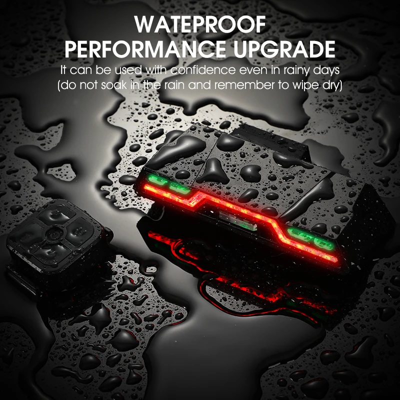 Умный поворотный сигнал для велосипеда беспроводной светодиодный индикатор