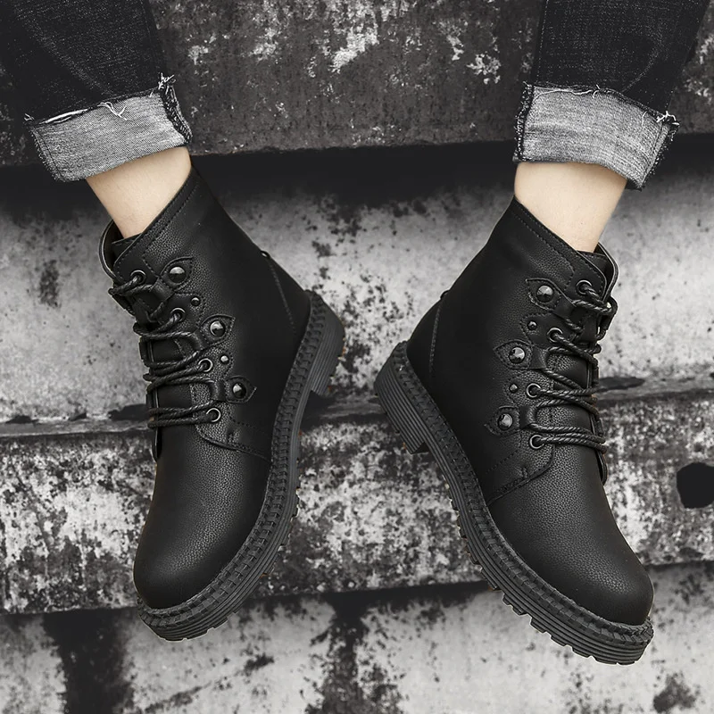 39 46 мужские ботинки кожаные удобные брендовые модные повседневные коллекция 2019