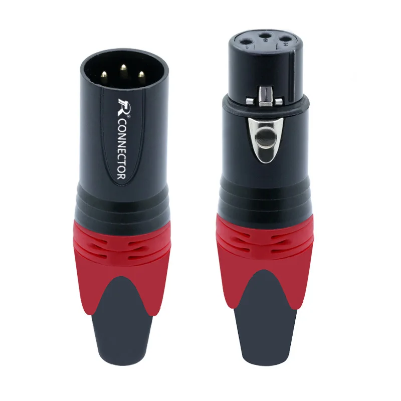 3PIN XLR разъем микрофон штекер мужской женский адаптер MIC провода разъем 6 цветов предложение 1 комплект M/F
