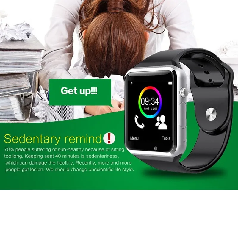 В наличии! Смарт часы 2020 A1 спортивные Bluetooth шагомер с sim камерой водонепроницаемые