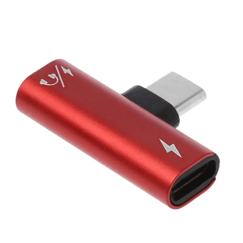 USB C Type папа-двойной тип Женский Кабель-адаптер для зарядки наушников AUX аудио Xiaomi