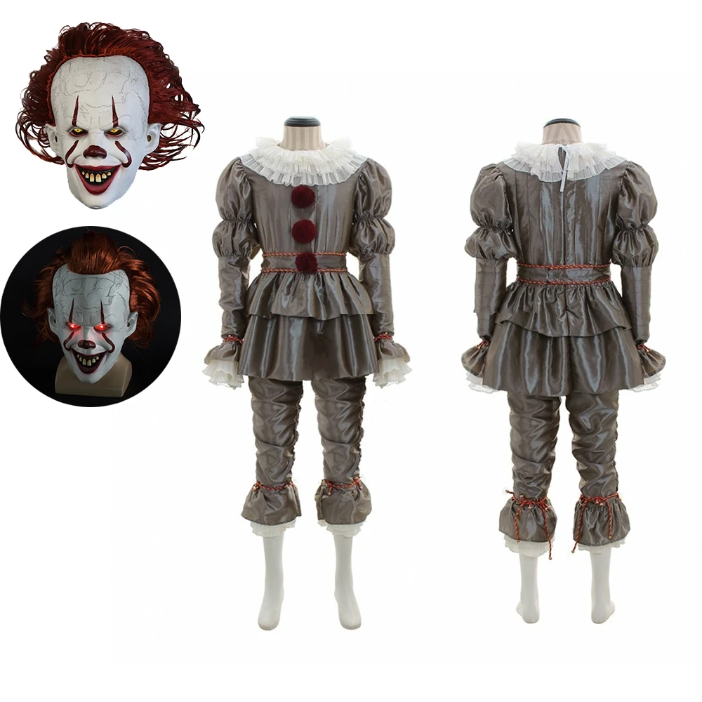 Костюм для косплея из фильма оно: глава два пеннивайз люминесцентная маска