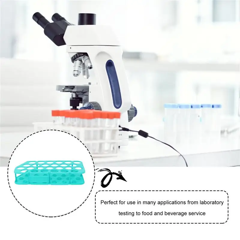 

1pc Plastic Laboratory Tube Rack Useful Centrifuge Tube Rack Test Tube Stand in stock