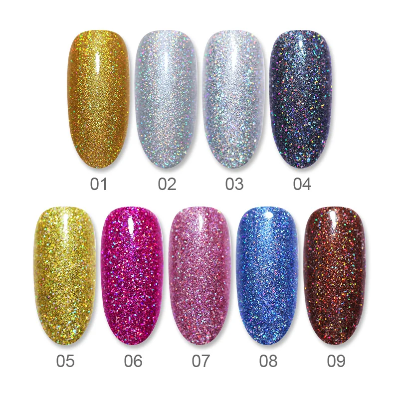 1 коробка платина блестящий порошок для ногтей лазер УФ-гель дизайна полировка