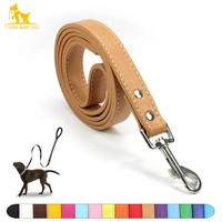 pu leather dog leash harness cat puppy walking running leashes raining rope belt for small medium large dogs leads pet supplies