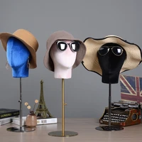 mannequin head wig hat display model adjustable metal stand for retail shop linen cover mannequin head hat wig stand holder