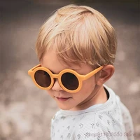 round childrens sunglasses girls boys glasses baby outdoor goggles uv protection sunglasses children glasses