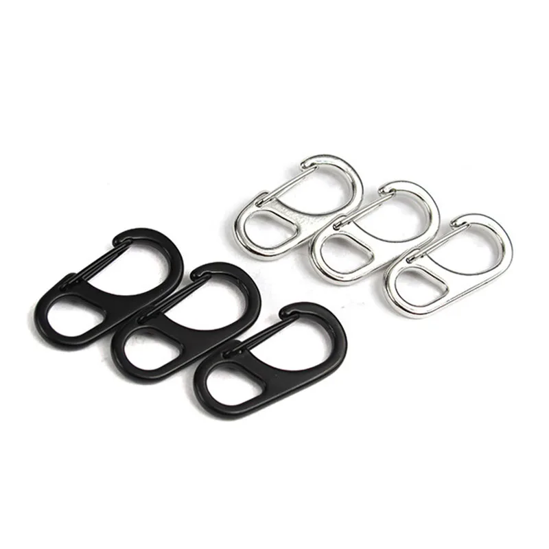 Простой мини-карабин из сплава D-типа 5 шт./лот подвесная Пряжка брелок быстрый