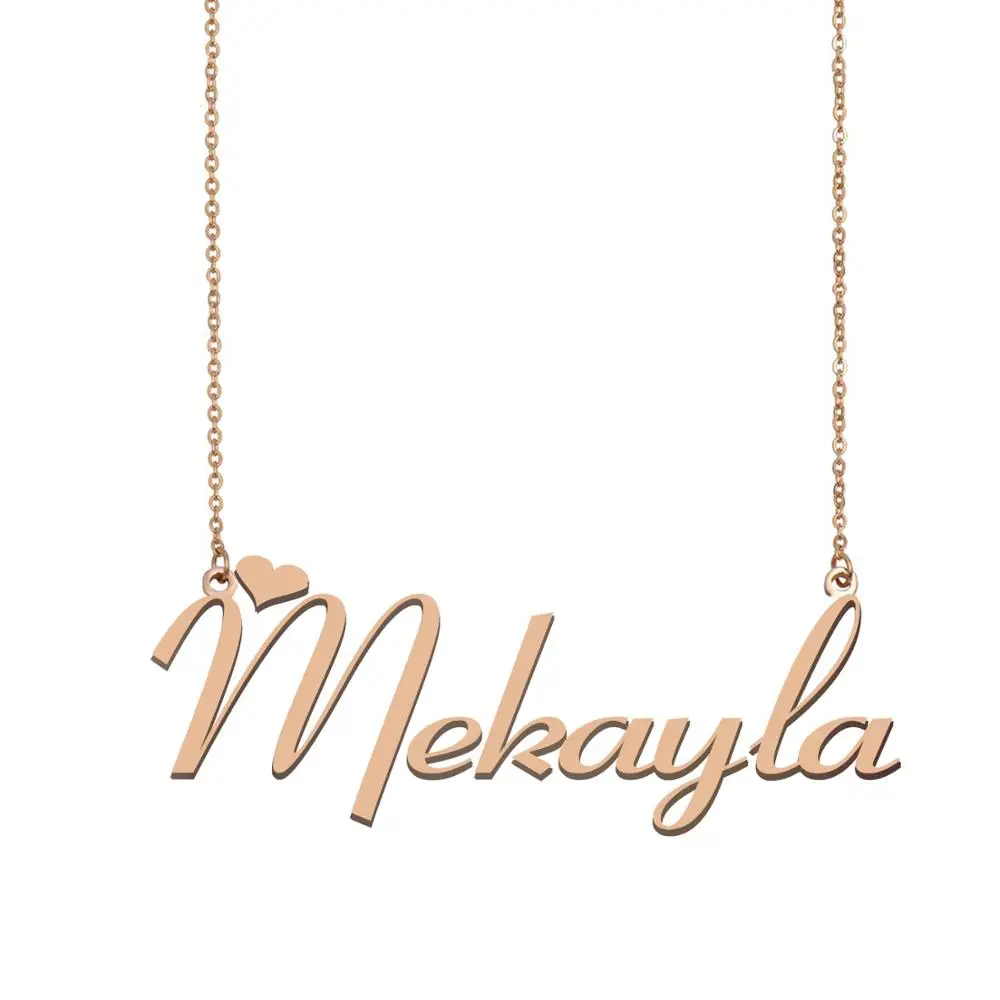 Имя Mekayla ожерелье пользовательское имя для женщин девушек Лучшие Друзья День