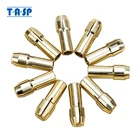 TASP 10 шт., латунная вращающаяся инструментальная цанга, набор мини-патронов для сверл 0,50,81,01,21,51,82,02,43,03,2 мм, аксессуары для электроинструментов