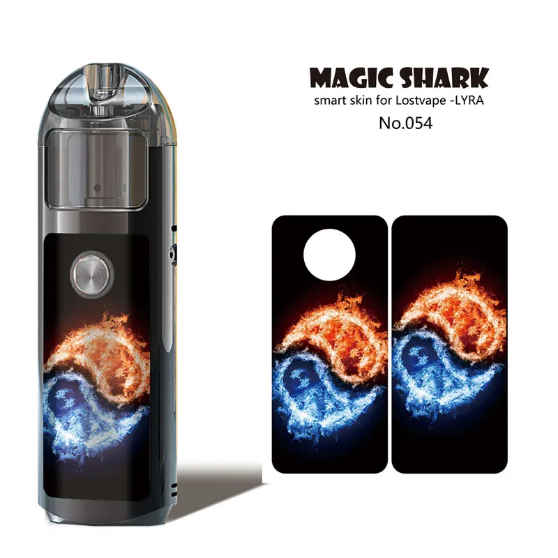 Magic Shark Флаг США Черная пятница череп наклейка с дымом чехол Чехол для Lostvape LYRA Vape