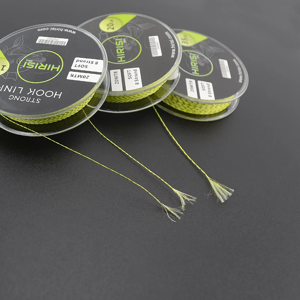 1Piece Carp Fishing Line Soft Hook Link 8 Strand 20m carp leadcore Braid Line Hair Rig Fishing Accessories Terminal Tackle