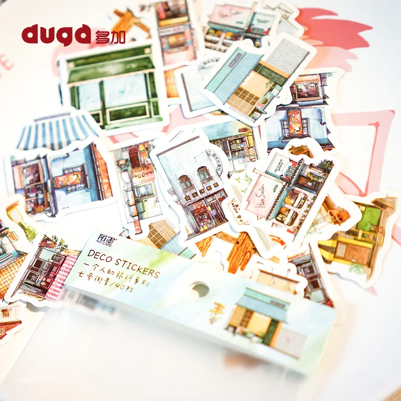 Один человек путешествия декоративные канцелярские наклейки самоклеющиеся