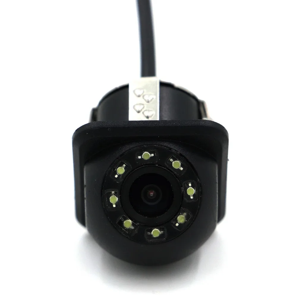 Водонепроницаемая автомобильная мини камера заднего вида с 8 светодиодами или