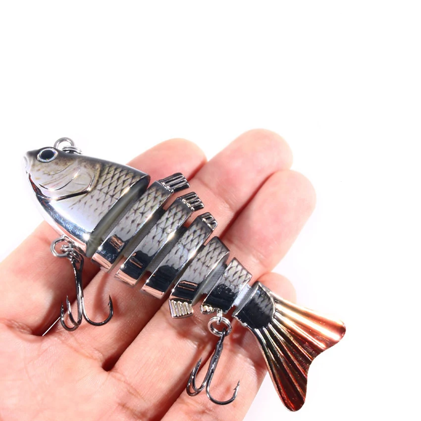 

Рыболовные приманки, 1 шт., воблеры в форме гольяна, многосекционные, жесткие, 100 мм, 24 г, искусственная приманка, кренкбейт, снасть для ловли к...