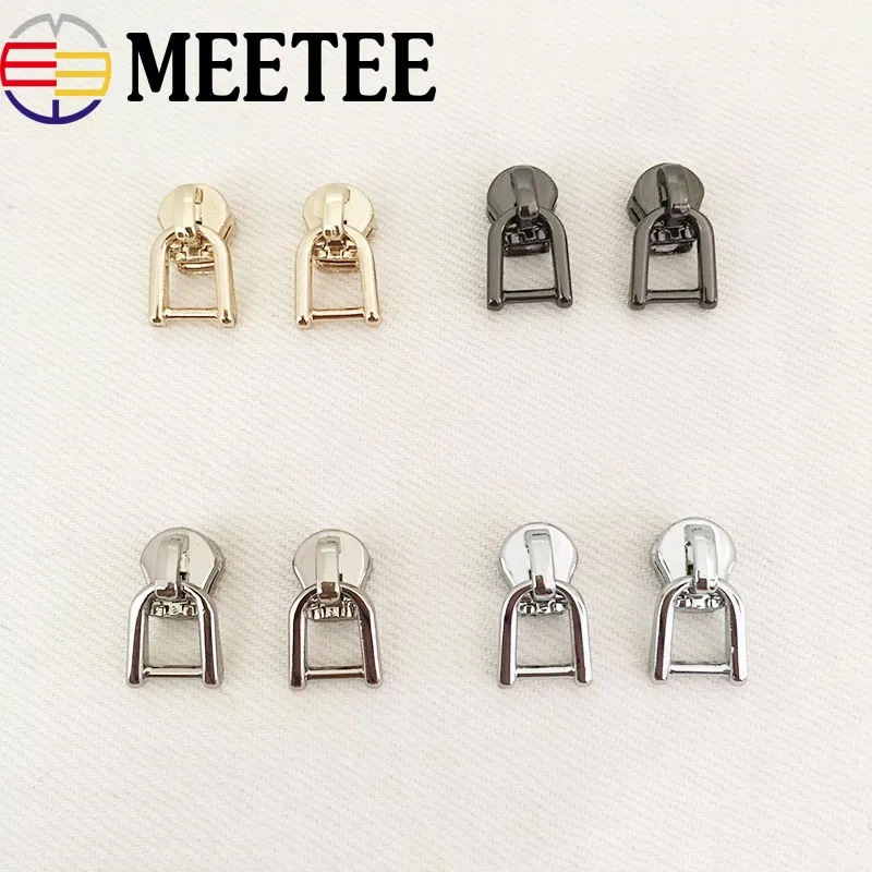 10 шт D кольцо одежды пальто Металлические молнии головки 3 # молния ползунки