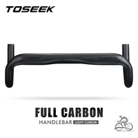toseek black matte full carbon fiber bicycle road handlebar bike bent bar 400420440mm external routing