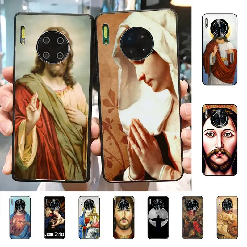 

YNDFCNB Jesus Christ God bless you Phone Case for Huawei Mate 20 10 9 40 30 lite pro X Nova 2 3i 7se