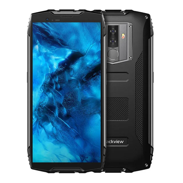 Blackview BV6800 Pro IP68 водонепроницаемый, для смартфонов на базе Android 4 Гб+ 64 Гб 5," 18:9 4G lte мобильный телефон 16MP 6580 мАч NFC Беспроводное зарядное устройство - Цвет: Black