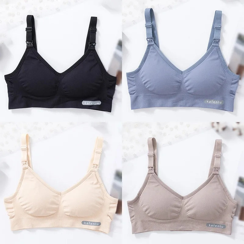

Wire Free Breathable Breastfeeding Underwear Large Size Lingerie Breathable Breastfected Bra