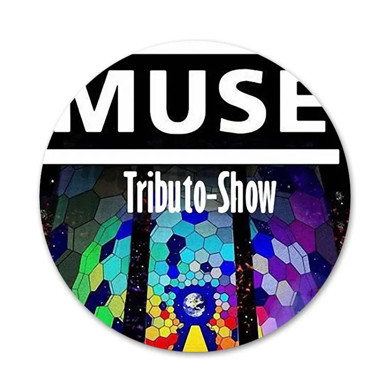 Значки с надписью Muse Band 58 мм значки металлические для украшения одежды рюкзака |