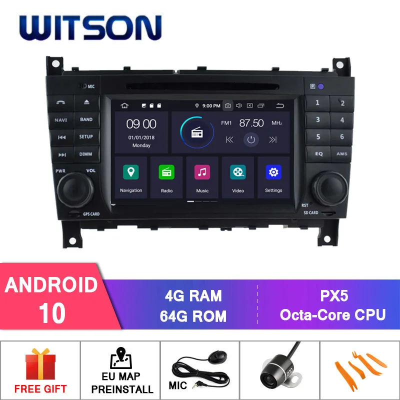 Автомобильный DVD плеер WITSON на базе Android 10 0 для модели C класса CLC W203 G Class W467 E + стерео