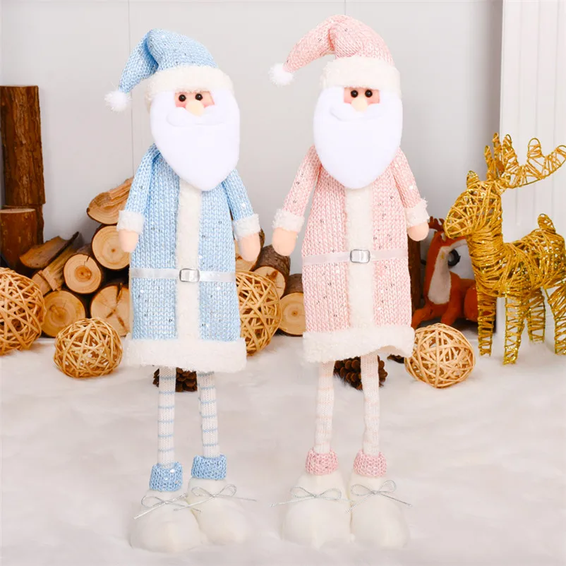 Розовые синие куклы новогодний подарок украшение на елку Рождественское