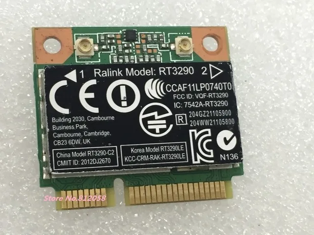 Wholesale New For Ralink RT3290LE 802.11b/g/n Half Mini PCI-E Card WiFi Bluetooth Wirelesss HP SPS 690020-001 | Компьютеры и офис