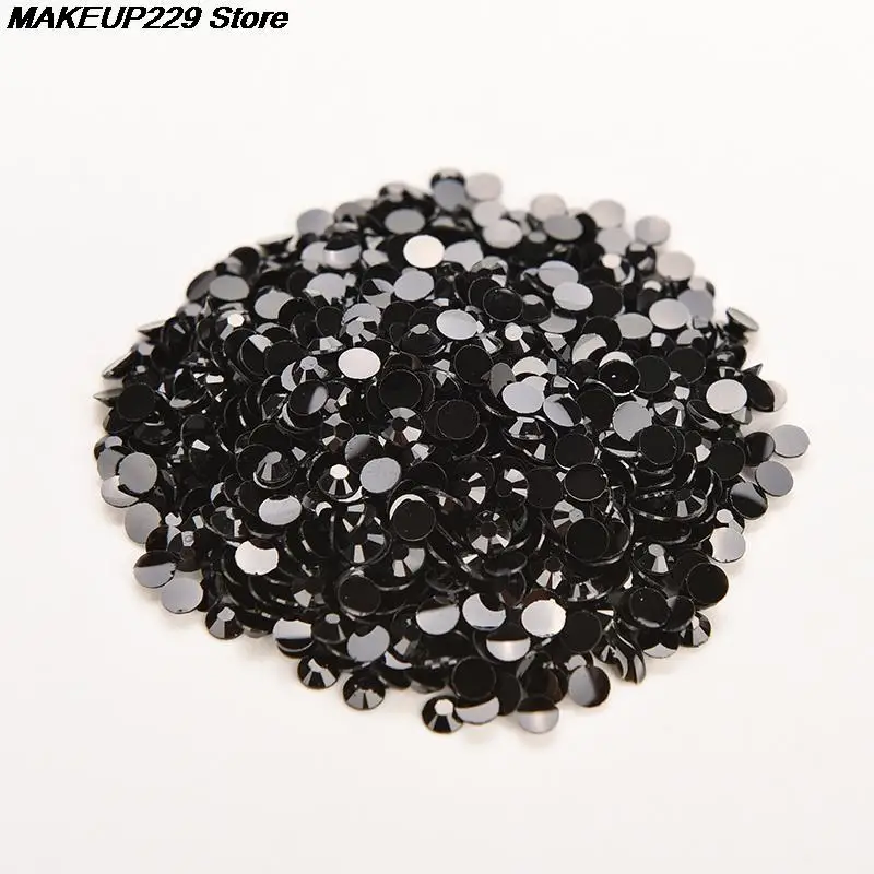 Wholesale Resin 1000 Pcs Nail Art Flatback Crystal 14 Facets Round 3mm Rhinestone Beads Bright Color | Красота и здоровье