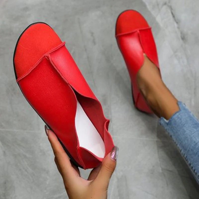 Women2021 Leather Shoes Moccasins Mother Loafers Soft Flats Casual Female Driving Ballet Footwear Comfortable Grandma Shoes