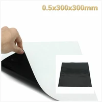 1 piece of 0 5x300x300mm black single sided adhesive rubber sheet self adhesive high temperature pad