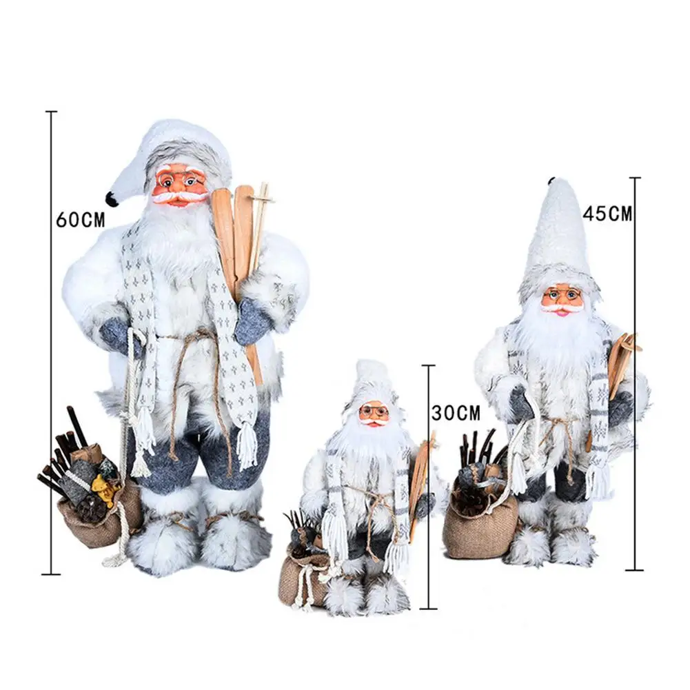 

Christmas Decorations 2021 New Year's Gift Santa Claus Doll Home Ornaments Children's Toy Gifts 30/45/60 Cm