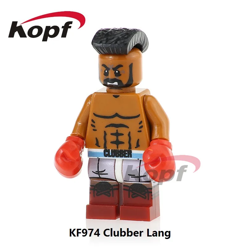 KF974 Without Box Одиночная распродажа KF977 Халк Хоган Супер Герои Фелисити Смоак Клаббер Лэнг Кирпичи Строительные блоки детский подарок игрушки - Цвет: KF974 Without Box