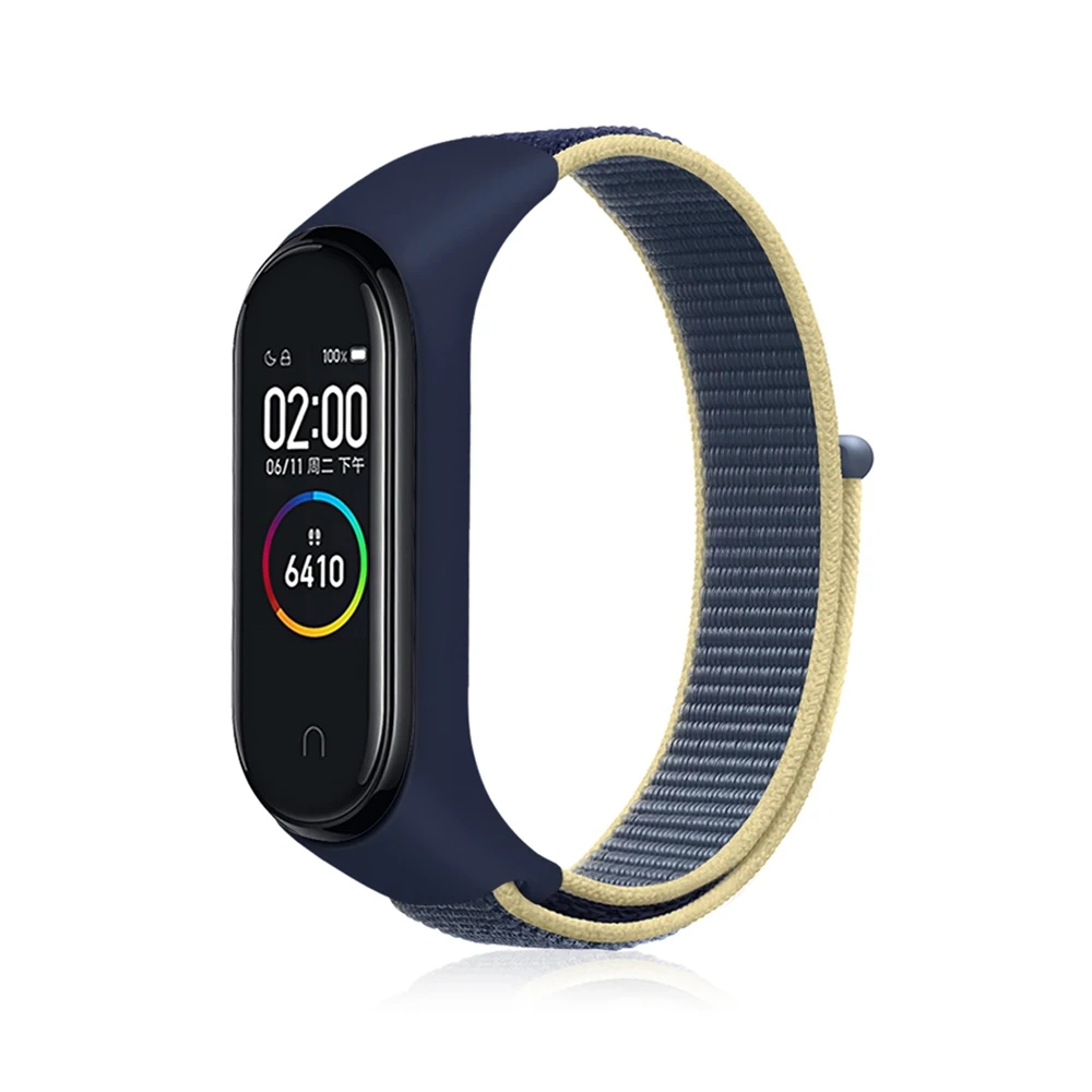 16 Alaskan Blue Pulseira mi band 4 ремешок для xiaomi mi band 4 3 спортивный нейлоновый ремешок для часов дышащий браслет ремешок для часов Смарт часы аксессуары 4 - Цвет ремешка: 16 Alaskan Blue