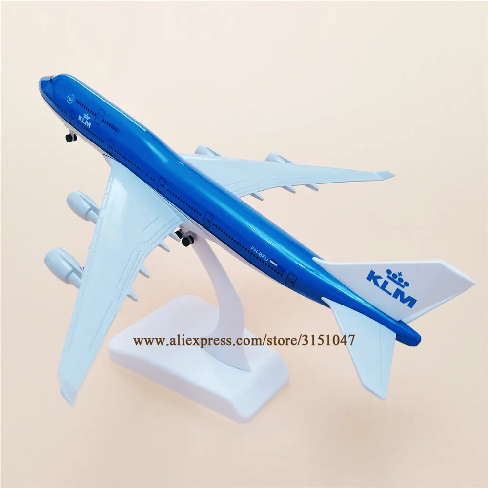 Модель самолета модель из металлического сплава 20 см Нидерланды Air KLM Airlines Боинг